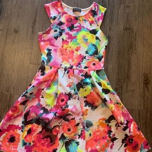 Dresses - Bright multicolored floral dress Dresses - Bright multicolored floral dress